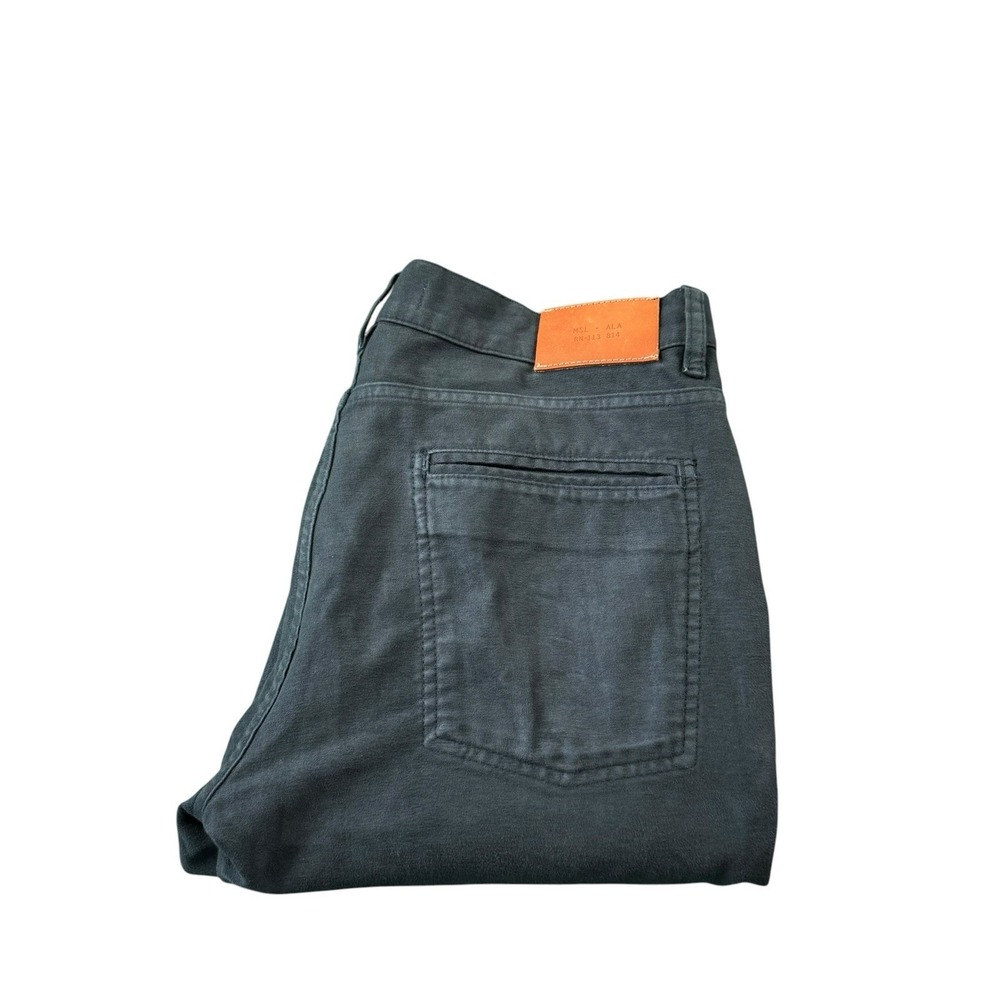 Billy Reid Gray Moleskin Men's Slim Fit 5 Pocket Pant Size 30x30